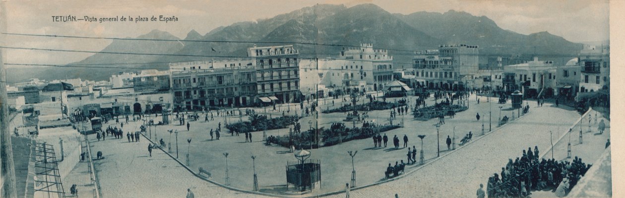 Tetuan - A Plaza de Espana általános képe, 1910. alkotó: Unbekannt