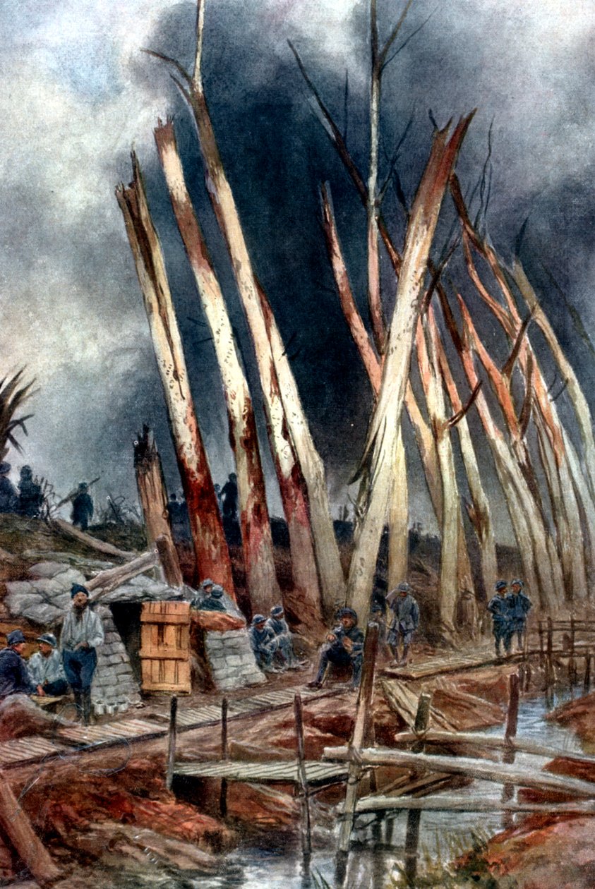 A 0 offenzíva Ysernél, 1917 alkotó: Unbekannt