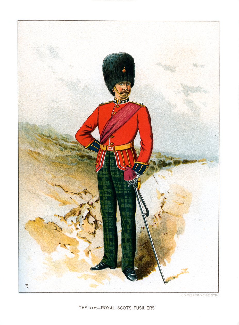 A 21. Royal Scots Fusiliers, 1890 alkotó: Unbekannt