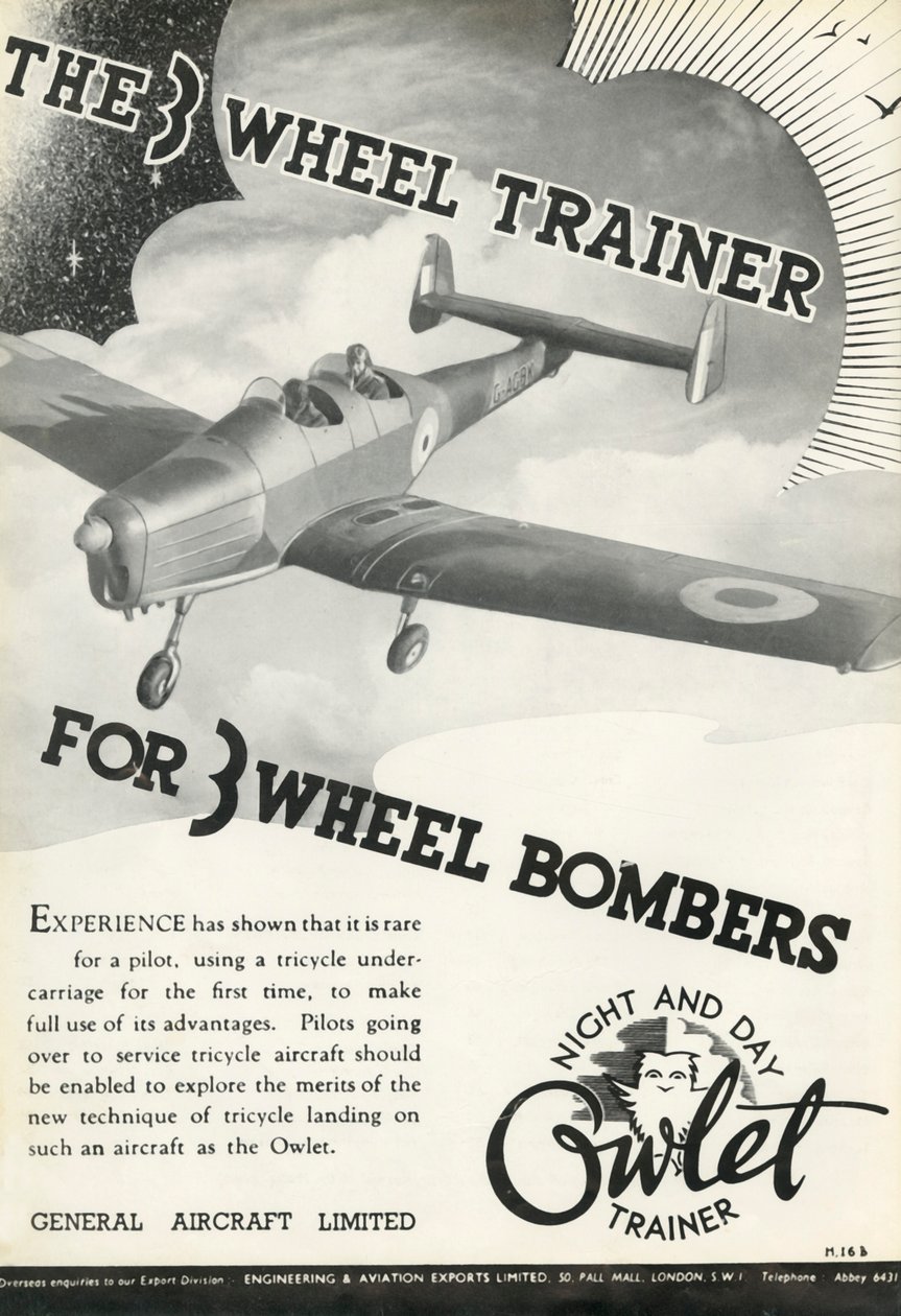 A 3 Wheel Trainer 3 Wheel Bombers, 1941. alkotó: Unbekannt