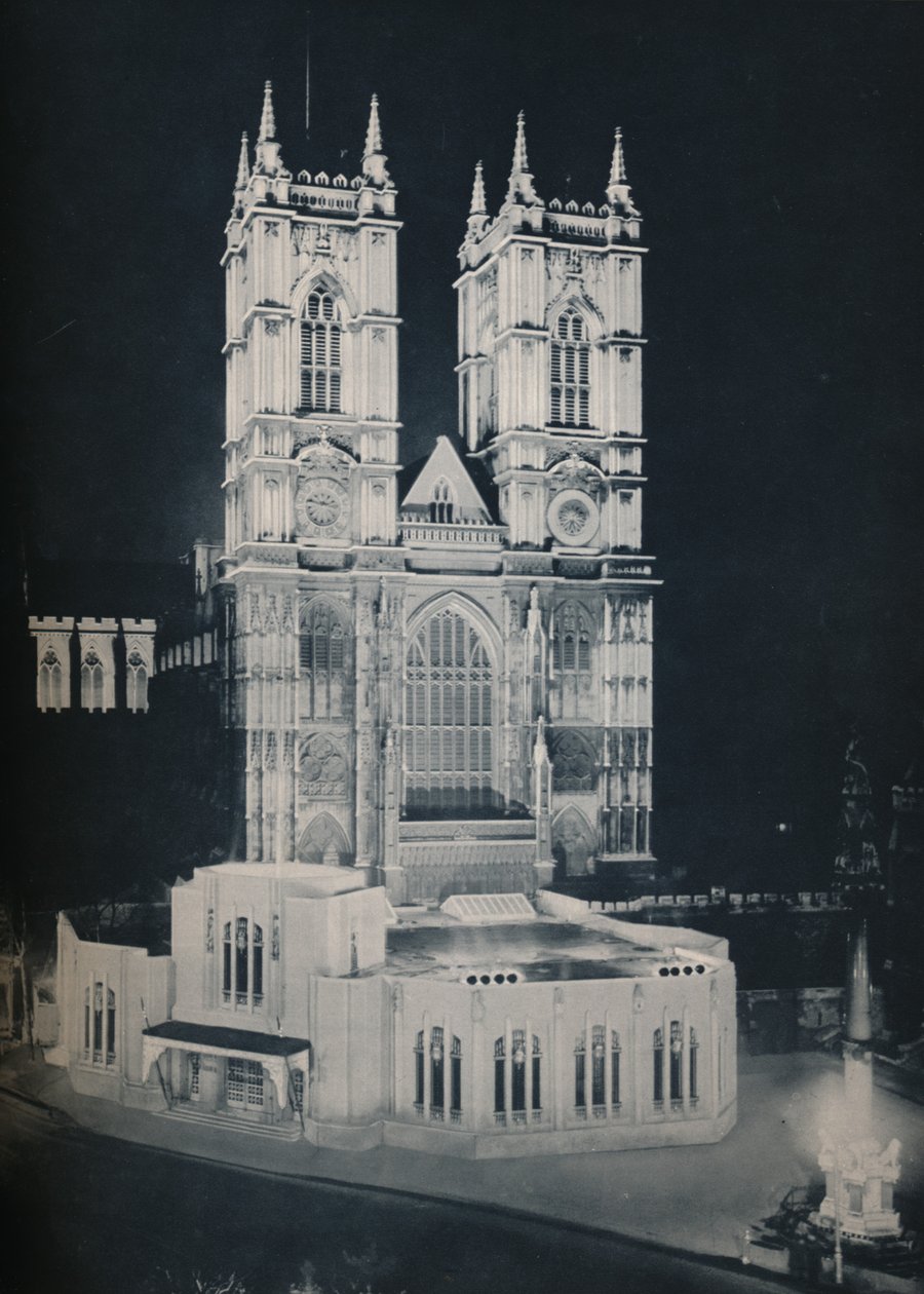 The Abbey Church of St. Peter, Westminster, Mutatja az ideiglenes melléképületet, 1937 alkotó: Unbekannt