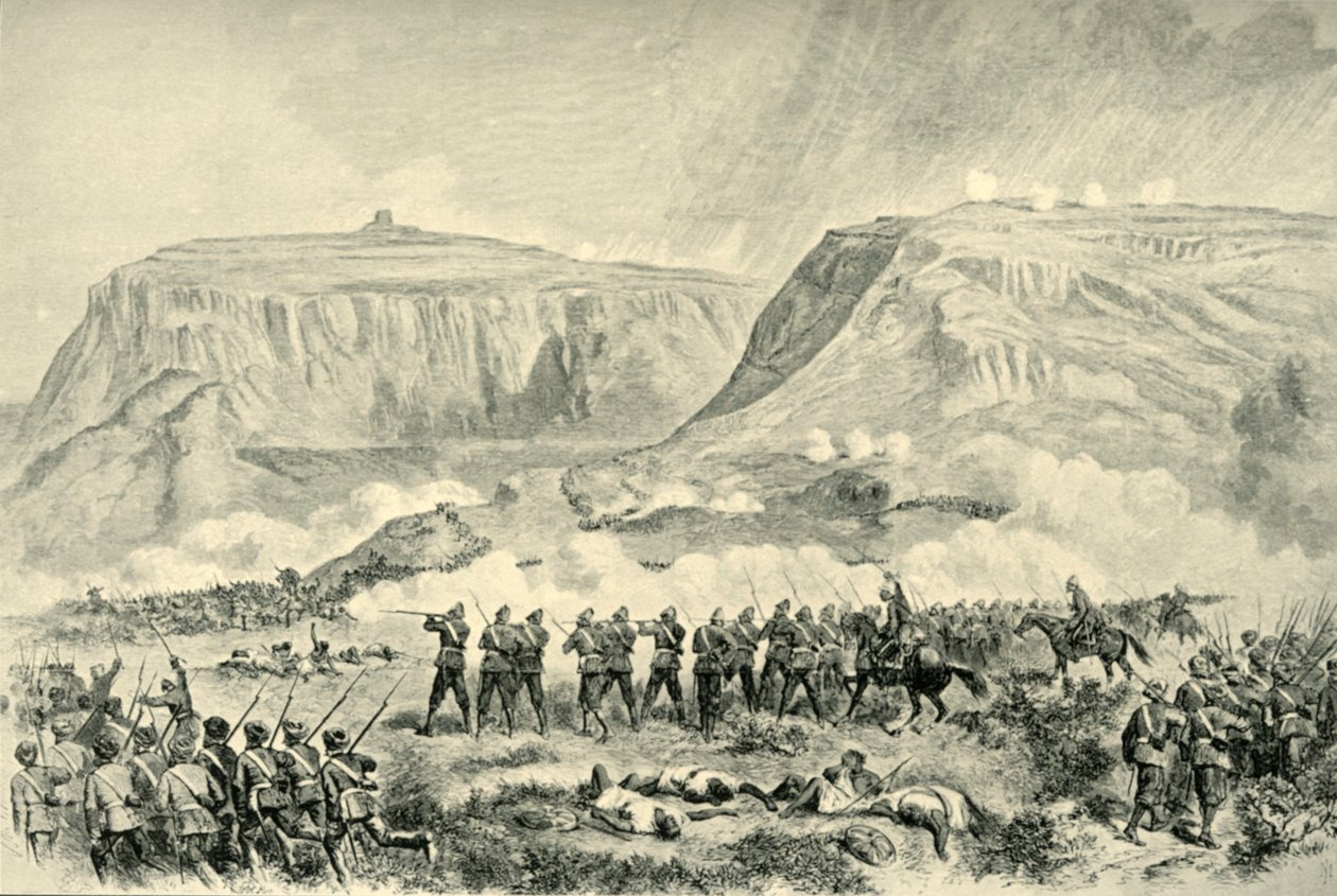 Az abesszíniai expedíció: Arogee-i csata... 1868. április 10-én, nagypénteken, 1901. alkotó: Unbekannt