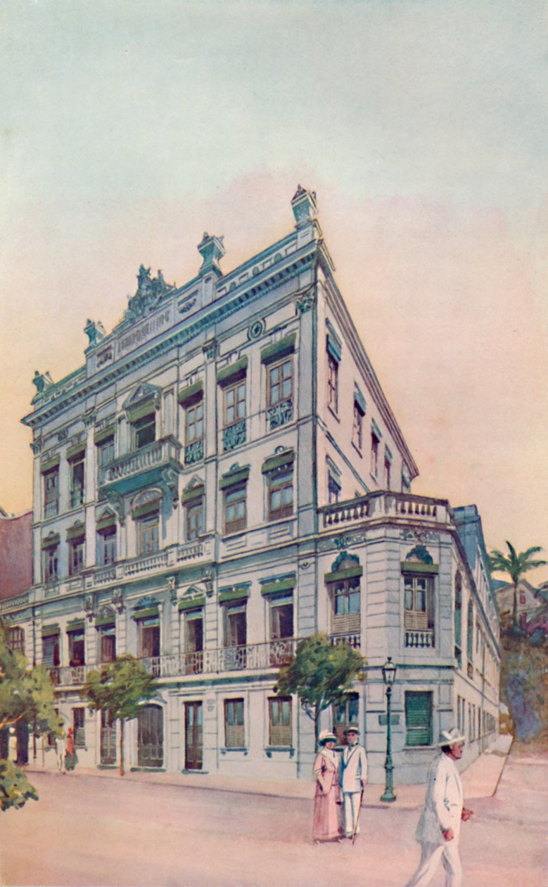 A Leopoldina vasút adminisztratív irodái a Riói-öbölre néznek, 1914 alkotó: Unbekannt