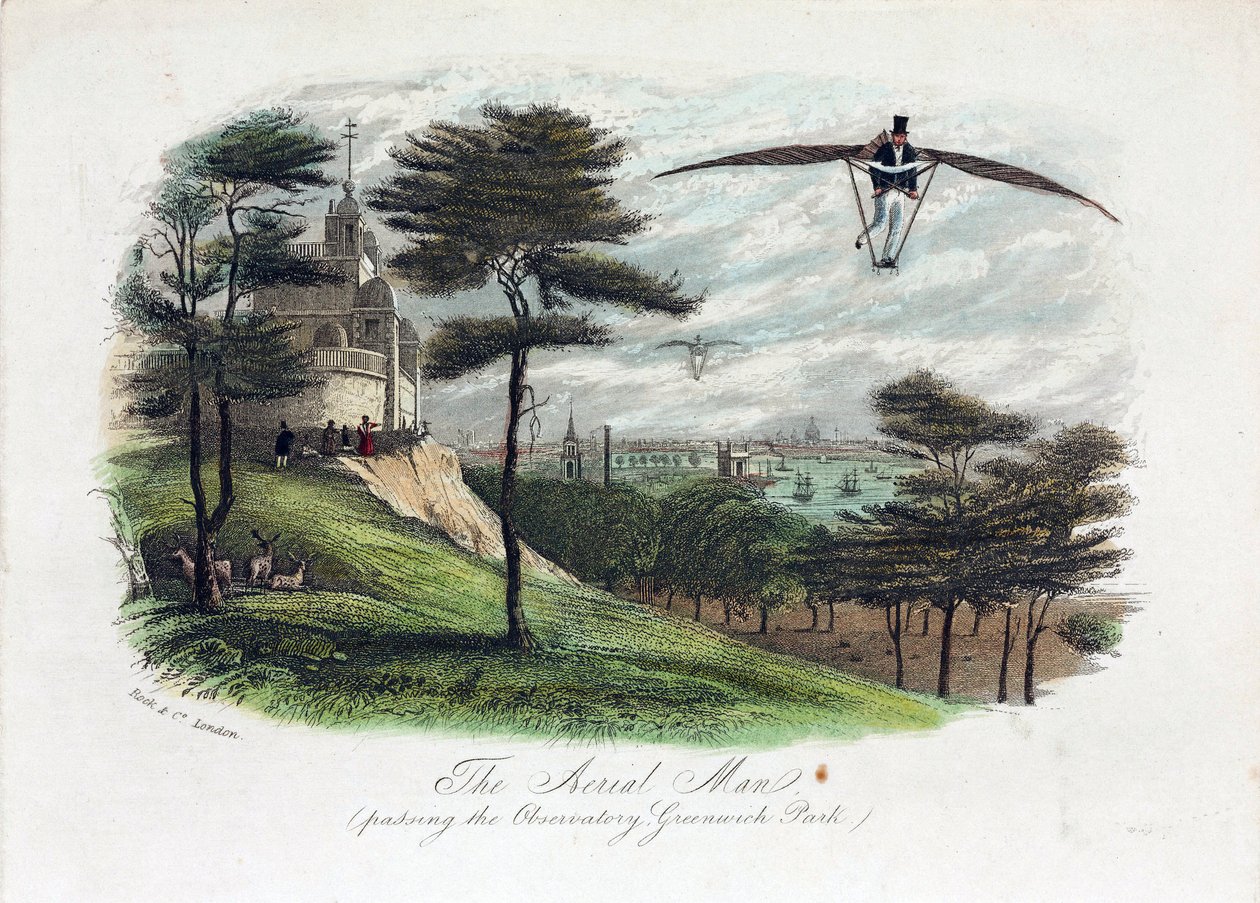 "The Aerial Man", Greenwich, London alkotó: Unbekannt
