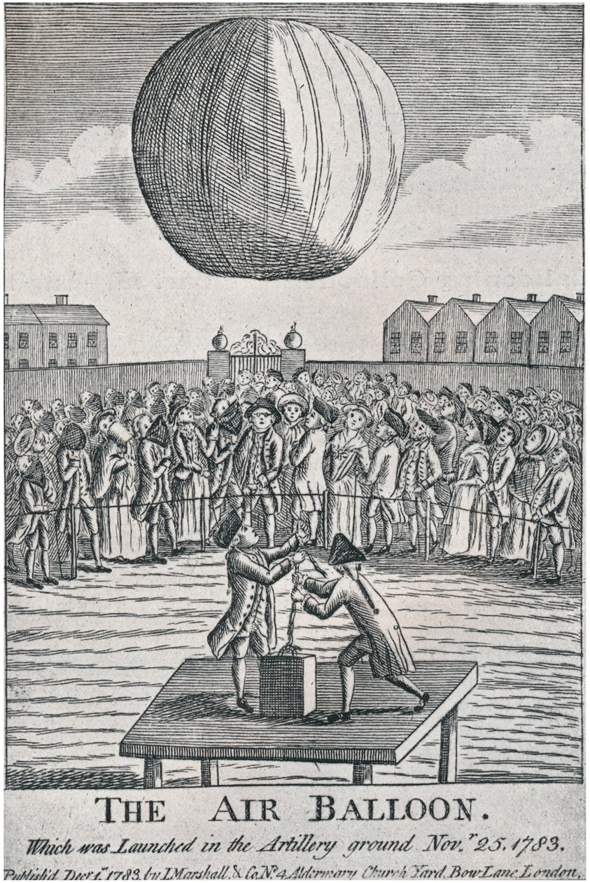 A léggömb, 1783, 1920. alkotó: Unbekannt
