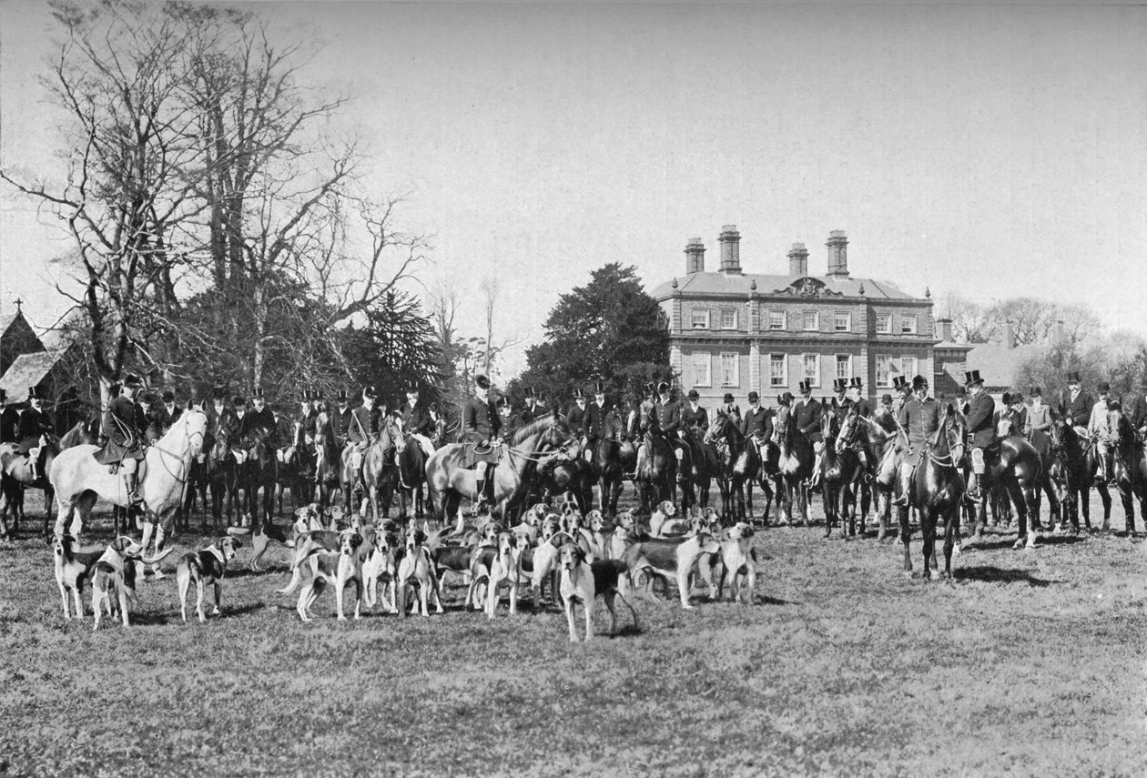 The Albrighton Hounds: A Meet at Stretton, 1903, 1903 alkotó: Unbekannt