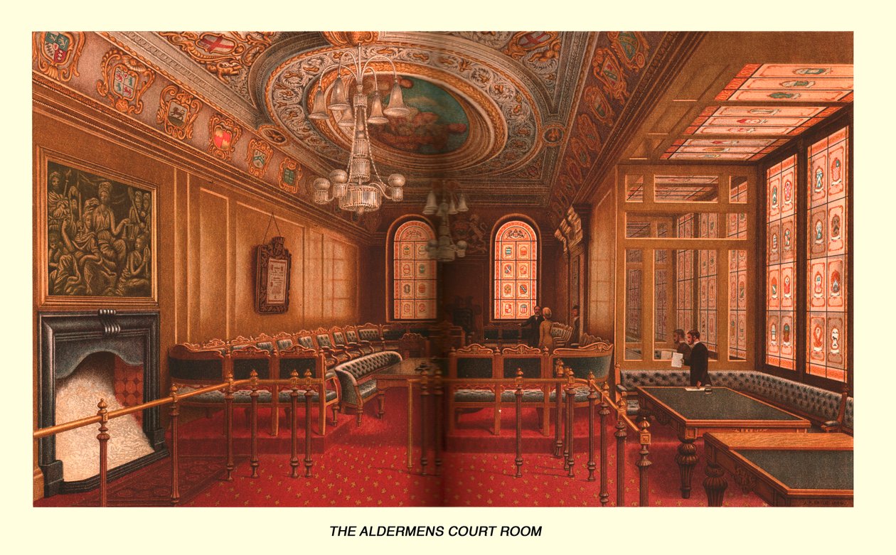 Az Aldermens bírósági terme, 1886 alkotó: Unbekannt