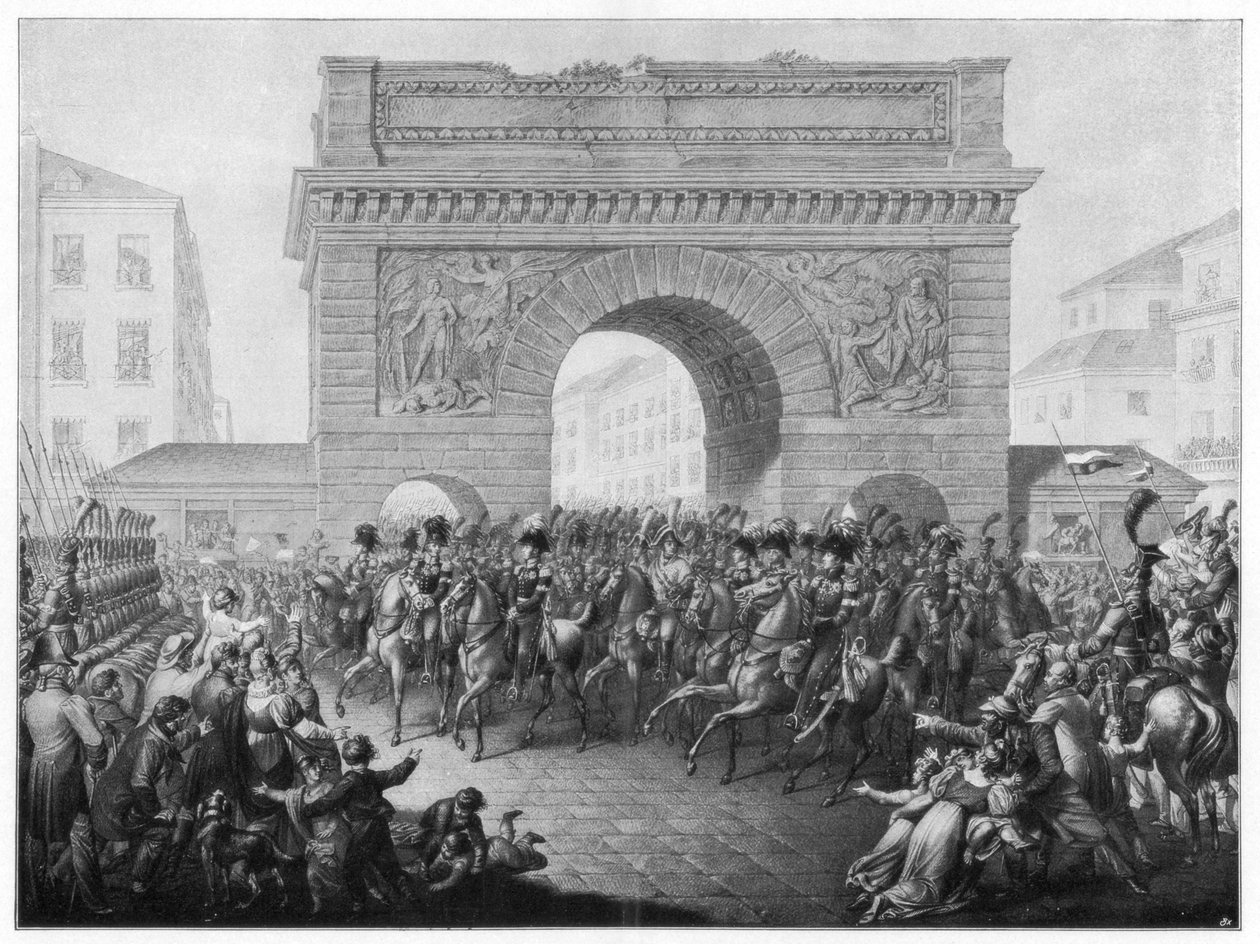 A szövetségesek belépnek Párizsba, 1814. március 31., 1900 alkotó: Unbekannt