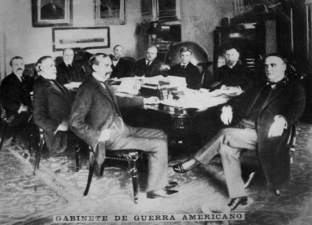 Az amerikai háborús kabinet, 1898 alkotó: Unbekannt