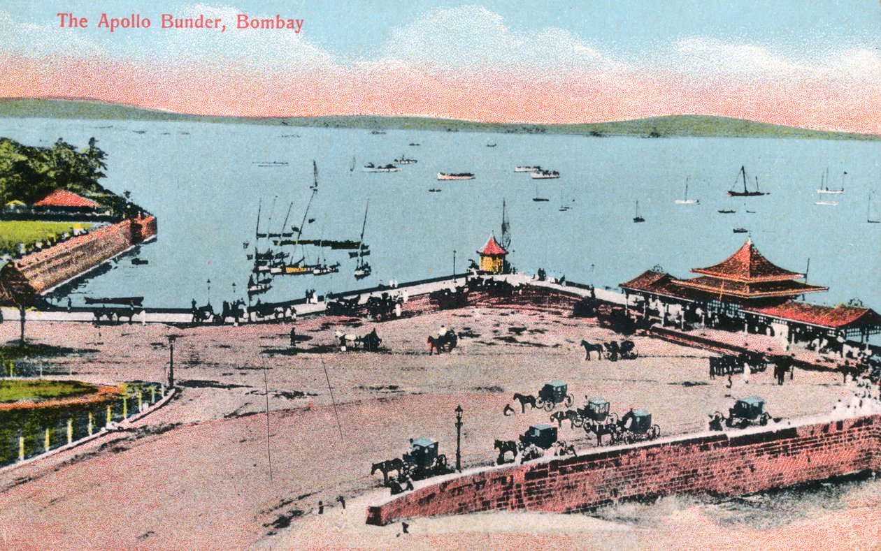 Az Apollo Bunder, Bombay, India, XX. század eleje alkotó: Unbekannt