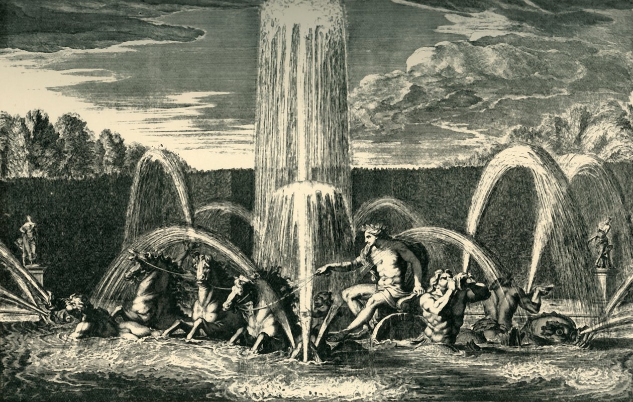 Az Apollo-kút a Versailles-i kertekben, Franciaország, 1683, 1903. alkotó: Unbekannt
