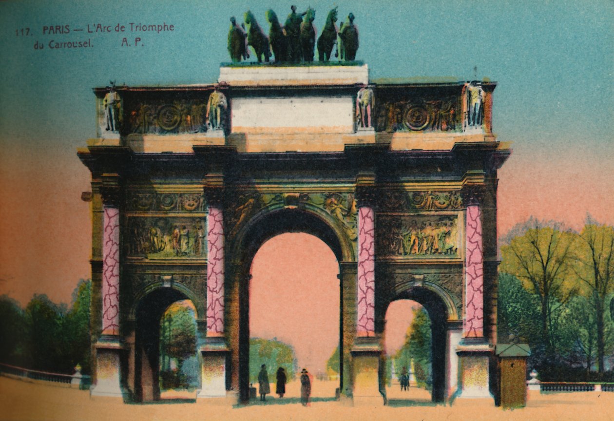 A Carrousel diadalív, Párizs, 1920 alkotó: Unbekannt