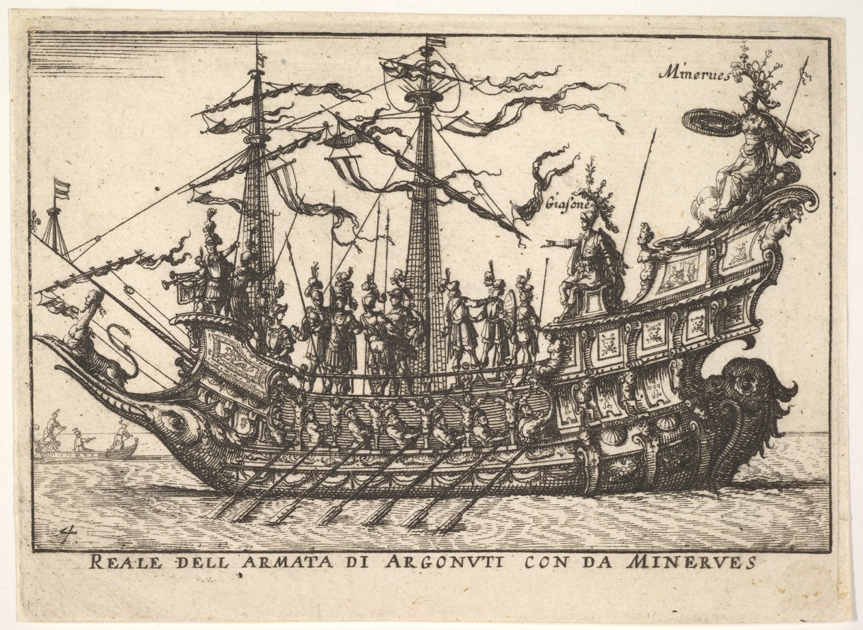 Az argonauták Minerva Reale dell army di Argonuti vezetésével da Minervesszel, a szer..., 1664-ből. alkotó: Unbekannt