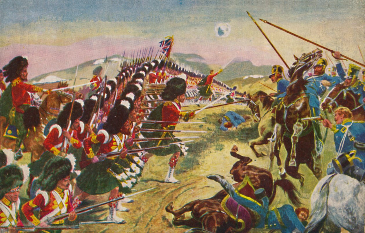 Az Argyll & Sutherland Highlanders. A vékony vörös vonal Balaclavánál, 1854, 1939 alkotó: Unbekannt