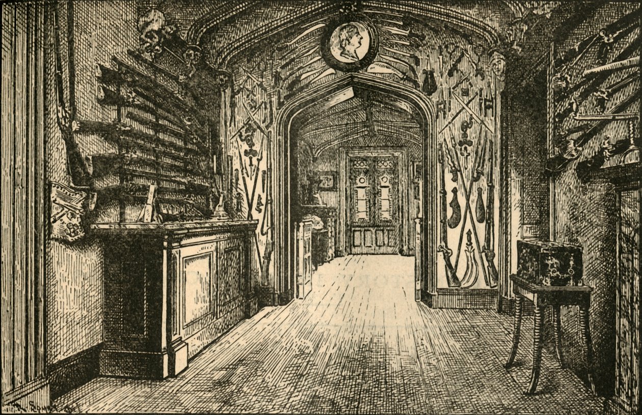 A fegyvertár Abbotsfordban, 1882. alkotó: Unbekannt