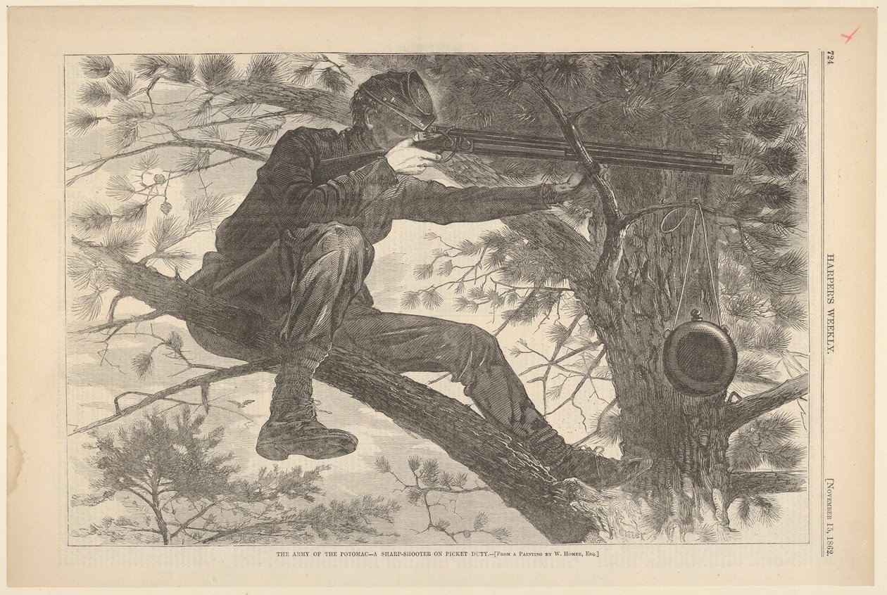 The Army of the Potomac – A Sharp-Shooter on Picket Duty Harper