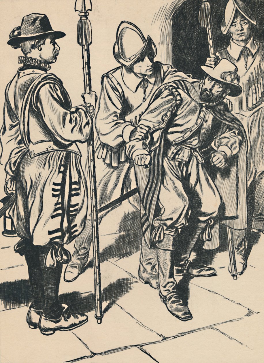Guy Fawkes letartóztatása, 1907. alkotó: Unbekannt