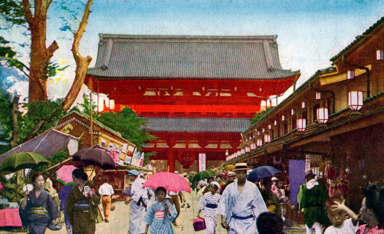 Az Asakusa Kannon templom, Tokió, Japán, XX. század alkotó: Unbekannt