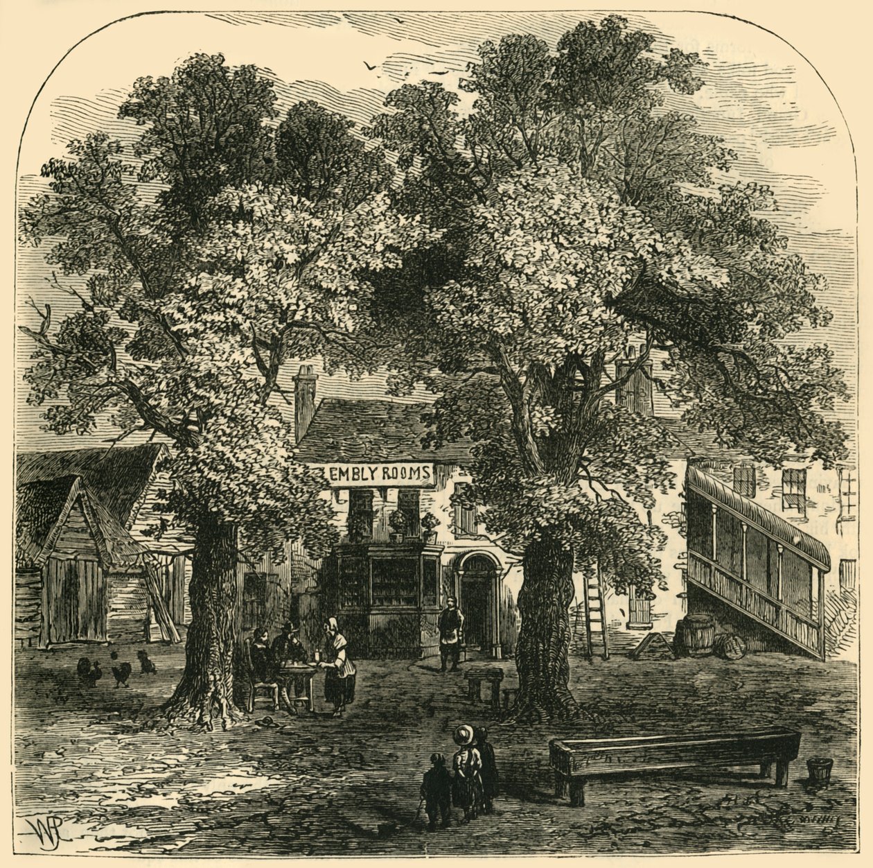 The Assembly Rooms, Kentish Town, 1750, c1856. alkotó: Unbekannt