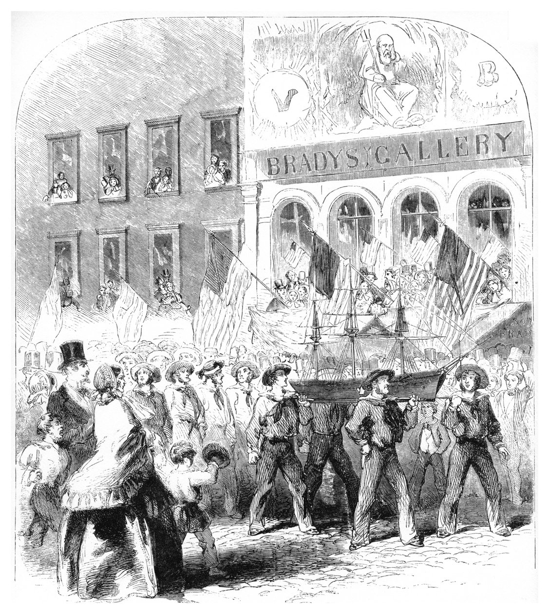 The Atlantic Telegraph Cable, Parade, 1858 alkotó: Unbekannt