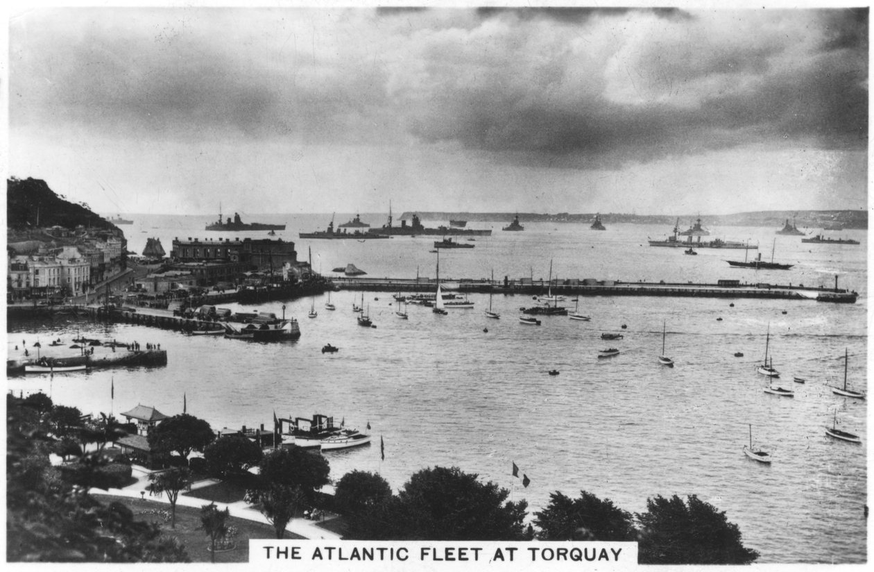 Az atlanti flotta Torquayban, 1936 alkotó: Unbekannt