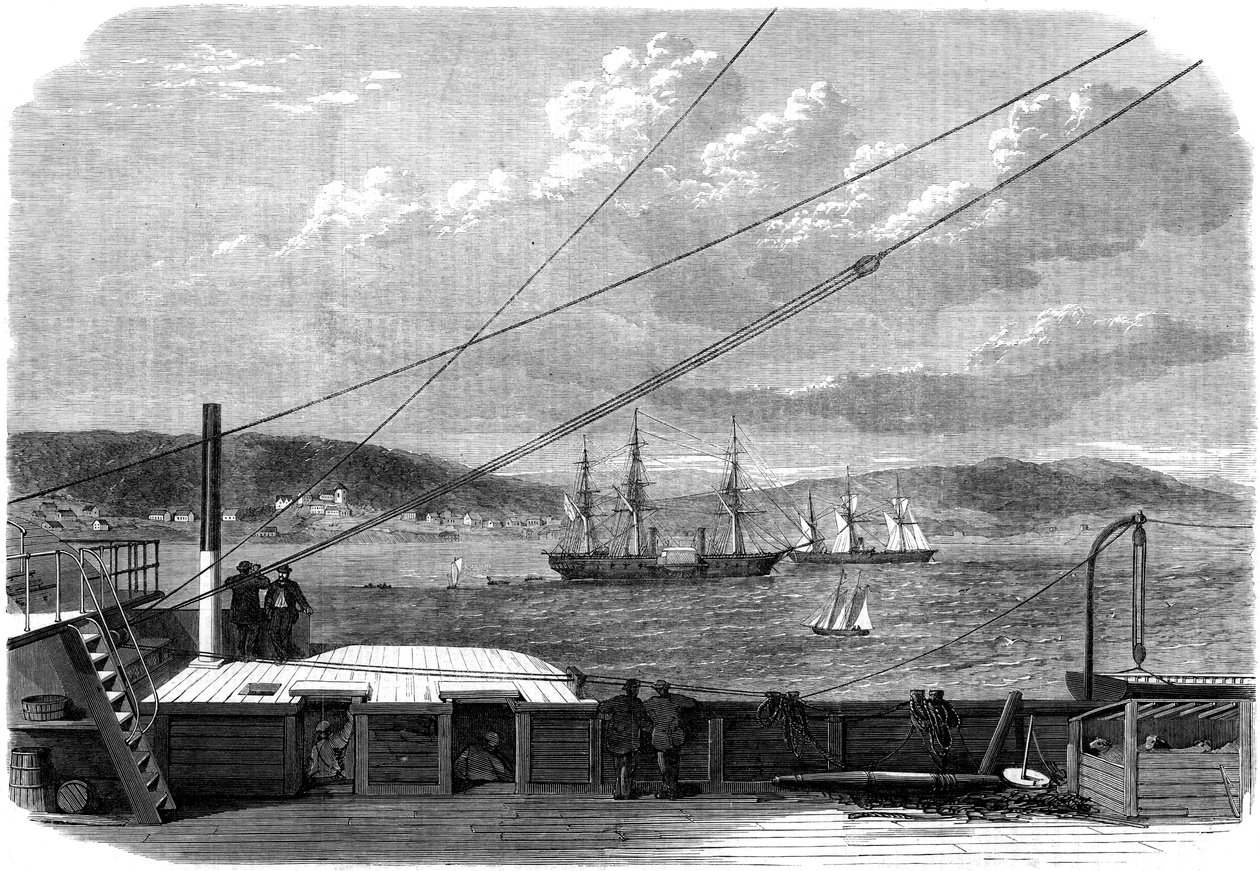 Az Atlanti-óceáni távíró-expedíció, Content Bay, Új-Fundland, 1866 alkotó: Unbekannt