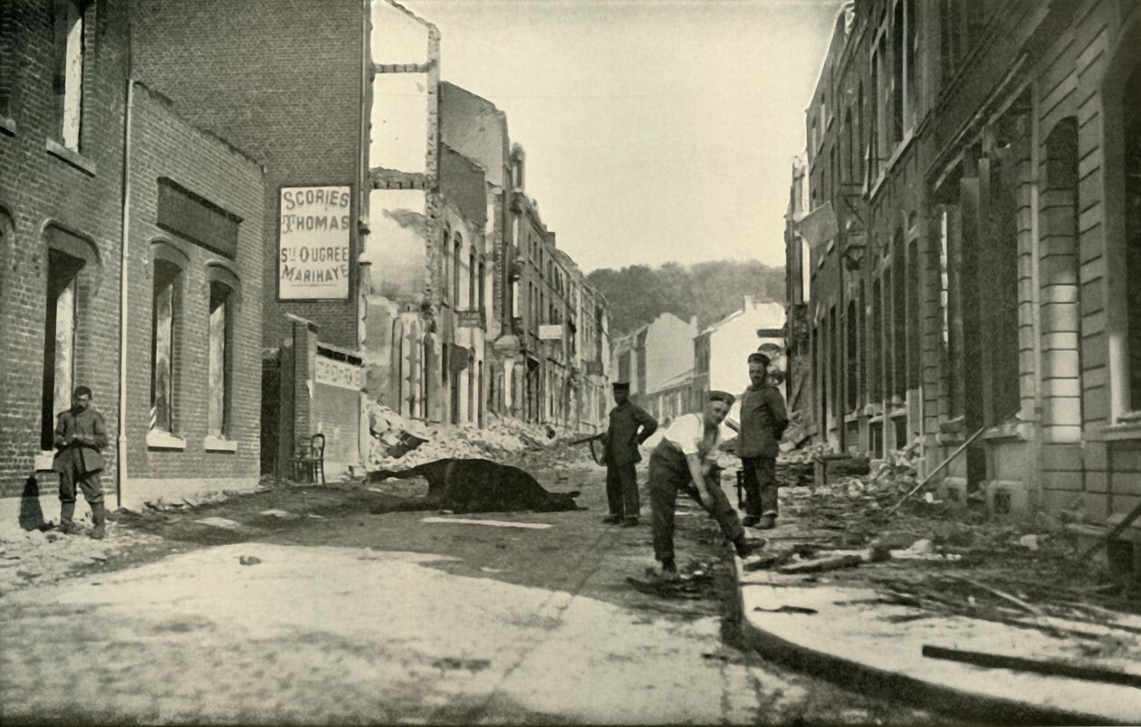 Az Avenue De Maastricht, Visé, 1919. alkotó: Unbekannt
