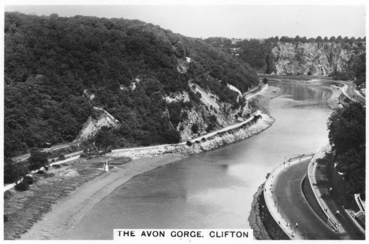 Az Avon Gorge, Clifton, Bristol, 1937 alkotó: Unbekannt