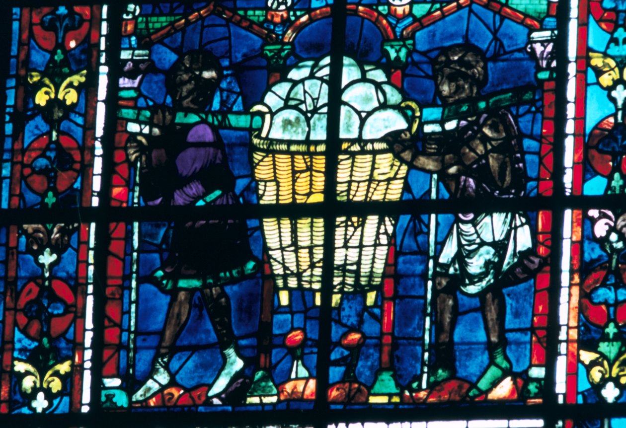 The Bakers, ólomüveg, Chartres-i katedrális, Franciaország, 1194-1260 alkotó: Unbekannt