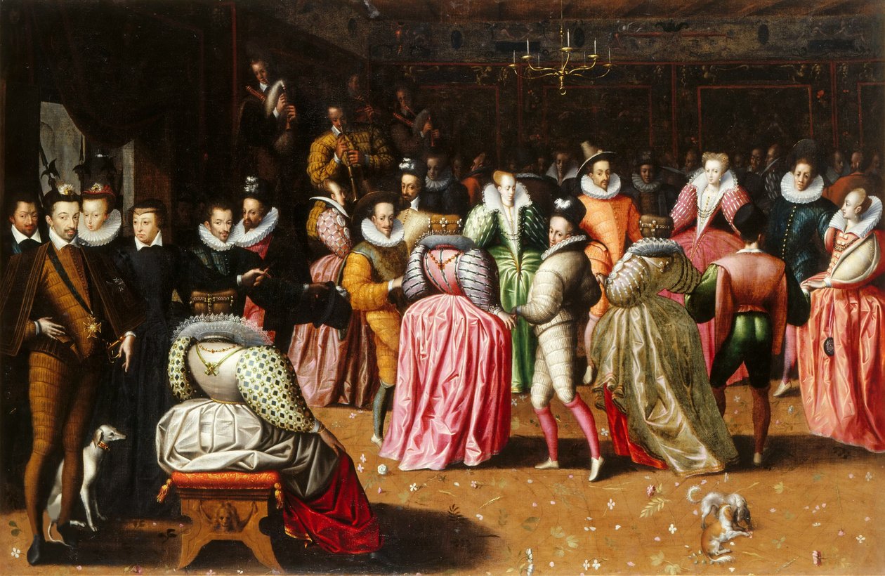 A bál III. Henrik francia udvarában, 1575-1600. alkotó: Unbekannt