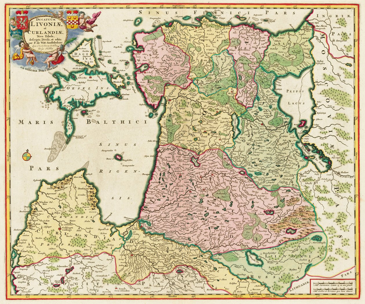 A Balti-tenger: Nova Tabula, 1705 alkotó: Unbekannt