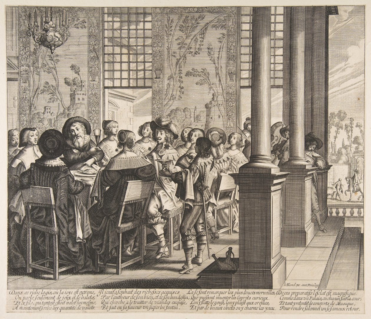 A bankett a tékozló fiú visszatéréséért, kb. 1636. alkotó: Unbekannt