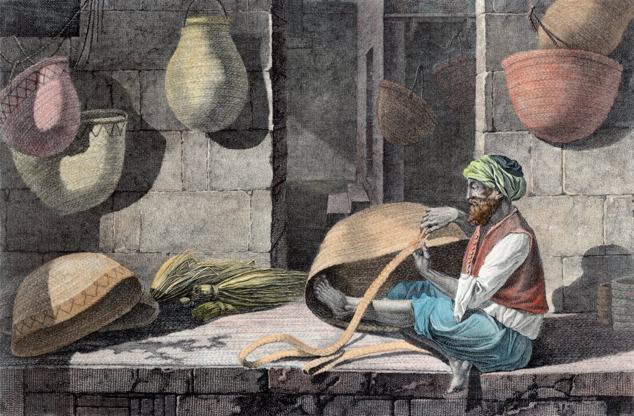 „The Basket Maker”, c1798 1822 alkotó: Unbekannt