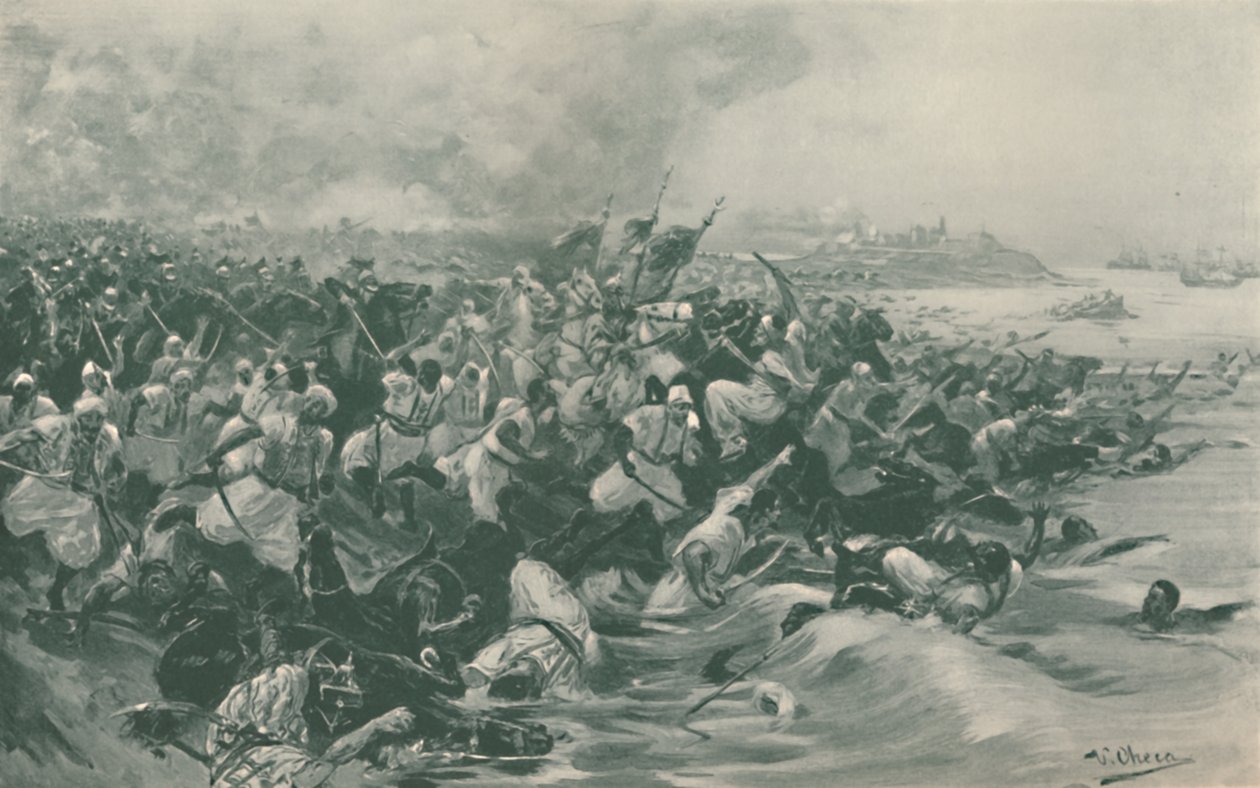 Az aboukiri csata, 1799, 1896. alkotó: Unbekannt