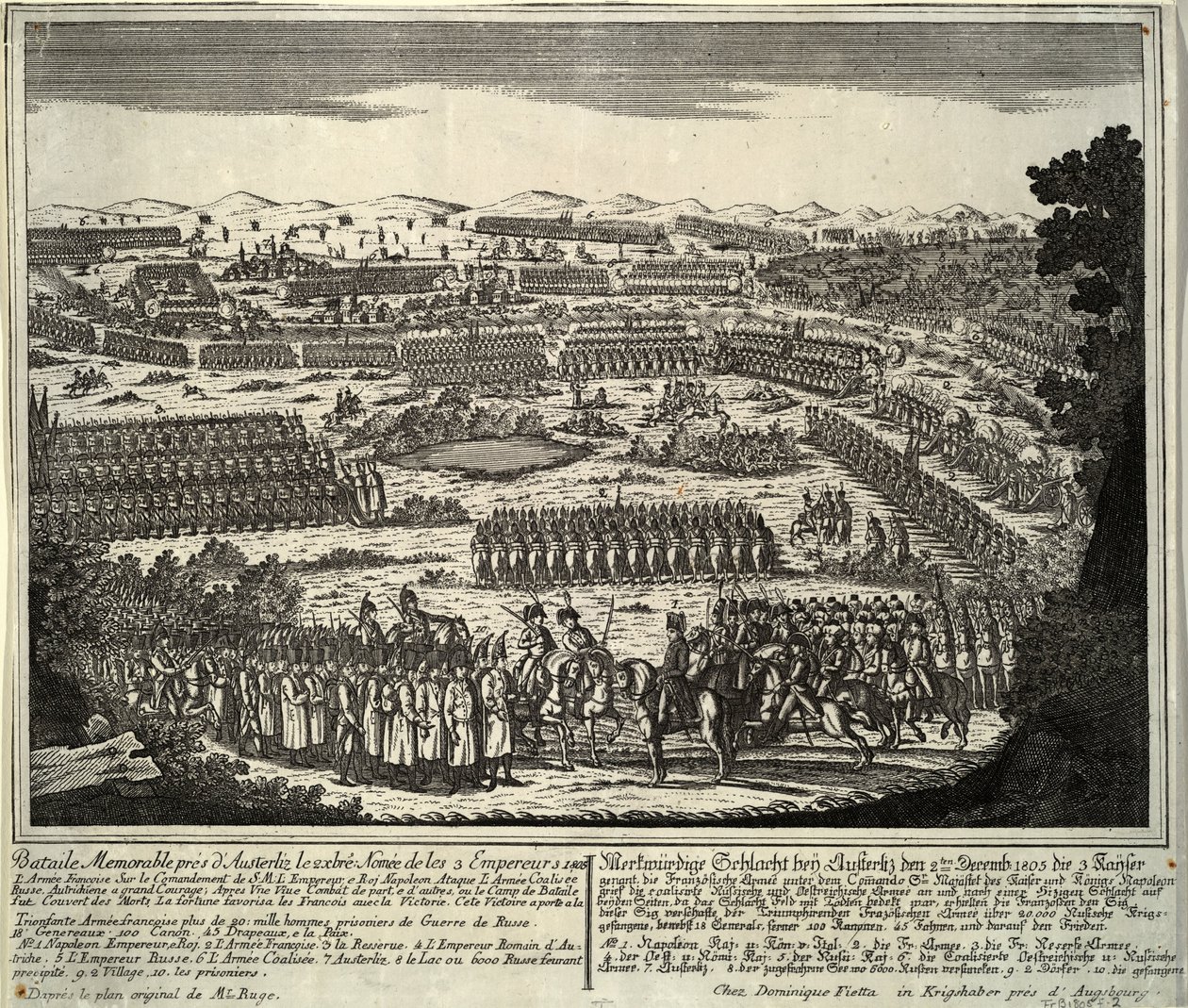 Az austerlitzi csata 1805. december 2-án alkotó: Unbekannt