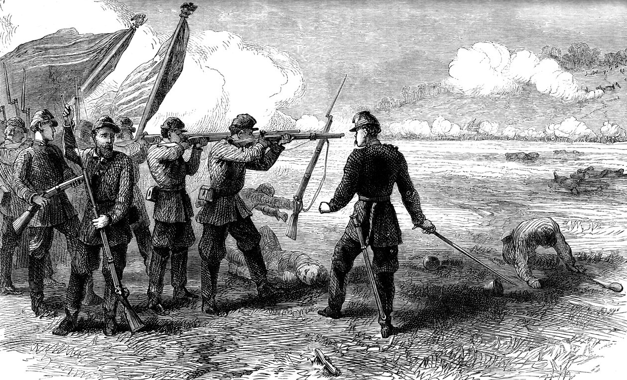 The Battle of Bull Run, Virginia, 1861 c1880 alkotó: Unbekannt