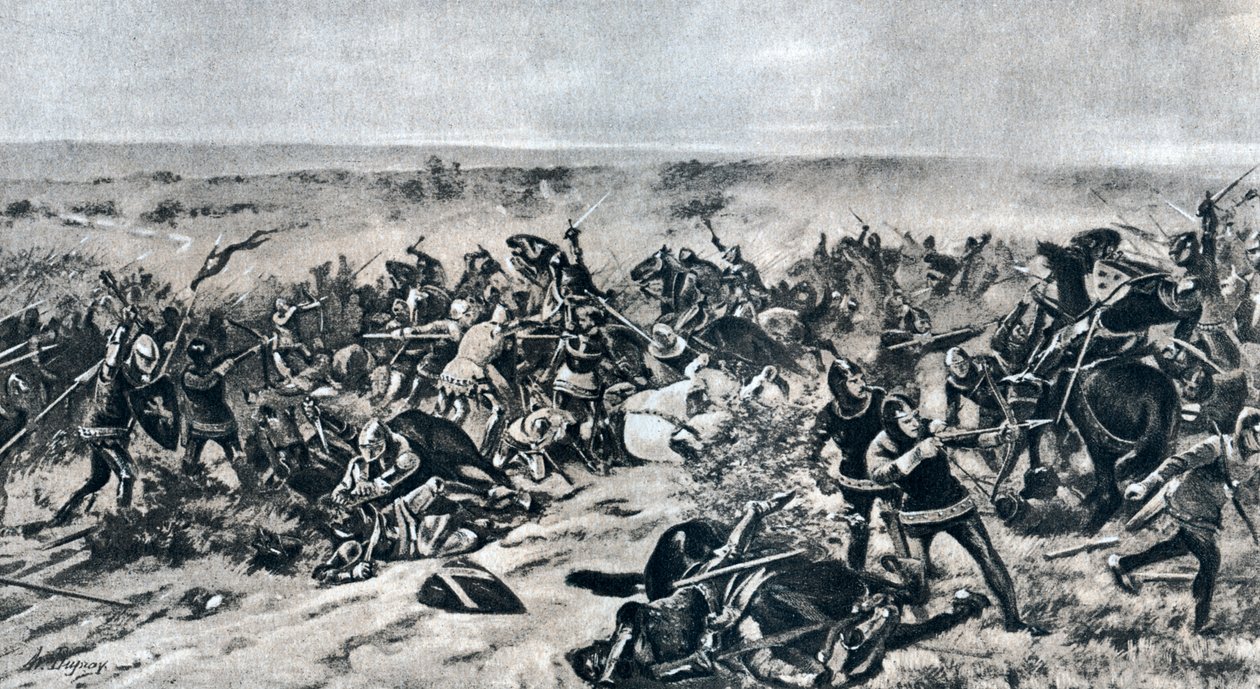 A crecy-i csata, 1346. augusztus 26., 1910 alkotó: Unbekannt