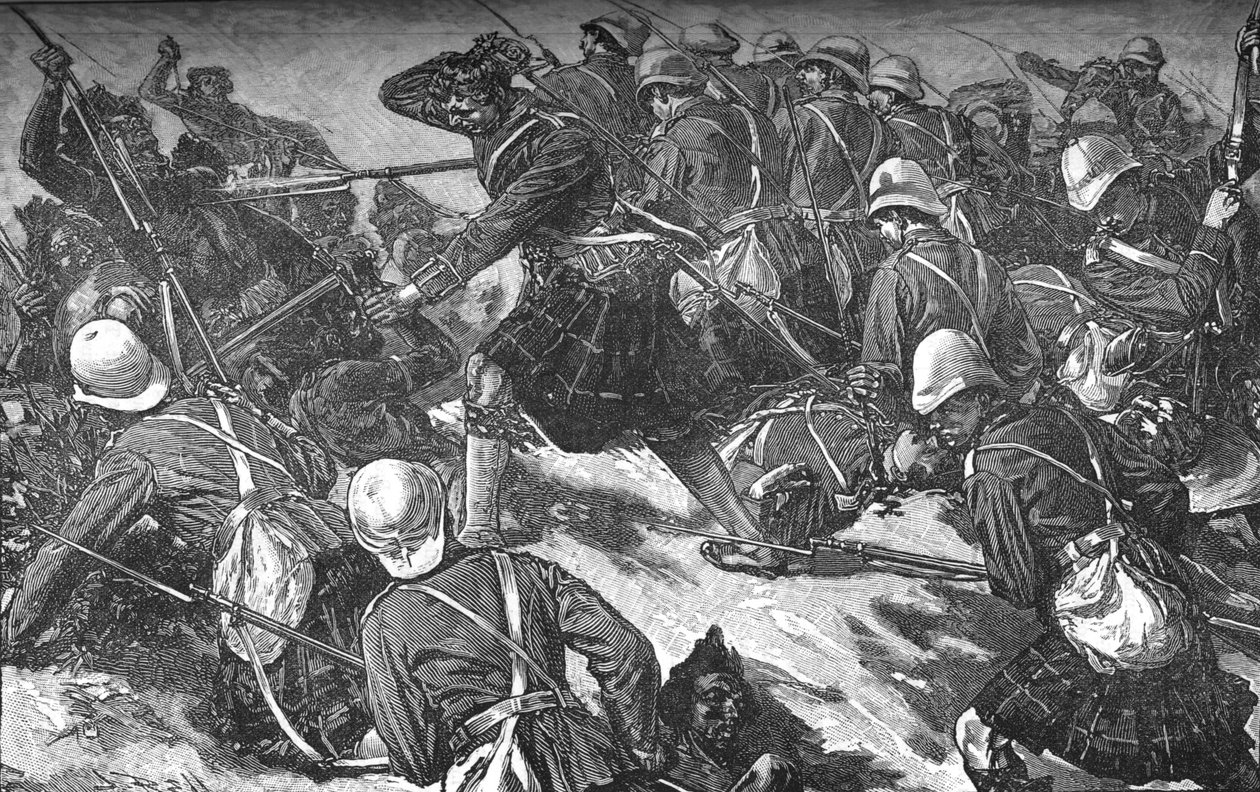 Az El Teb-i csata, 1881-85 alkotó: Unbekannt
