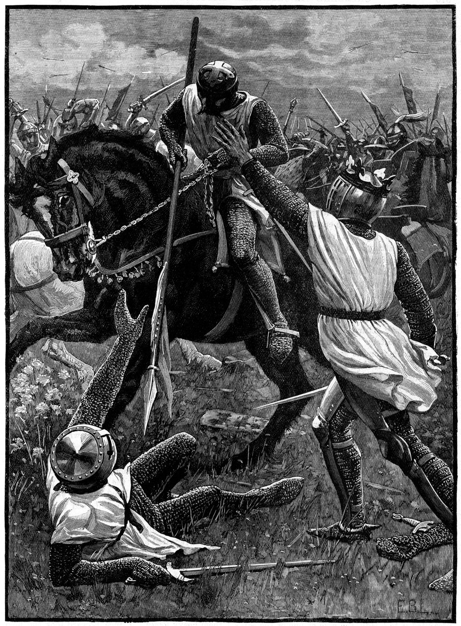 Az eveshami csata, 1265. augusztus 4., 1880 alkotó: Unbekannt