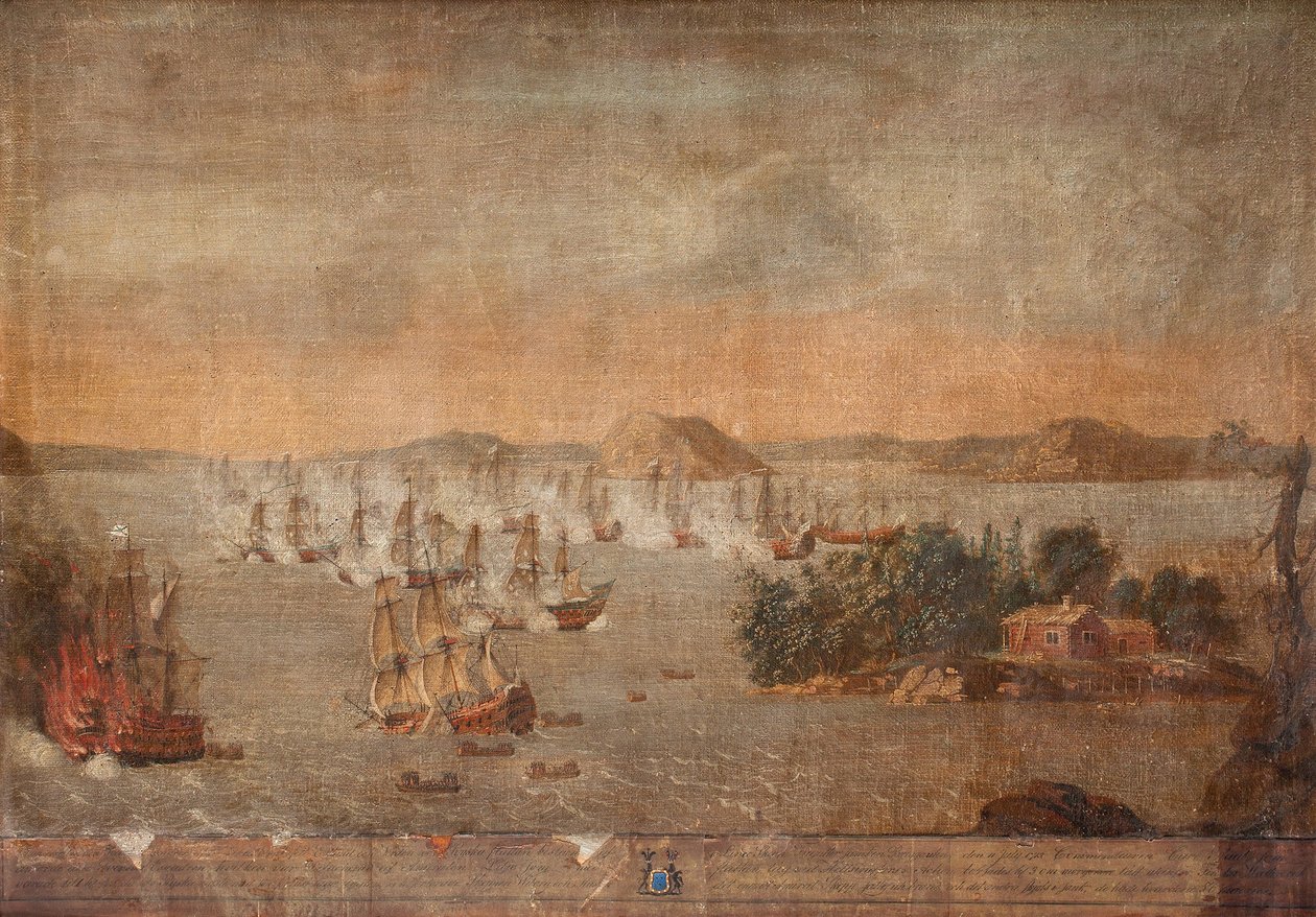 A Hoglande-i csata 1713. július 22-én alkotó: Unbekannt