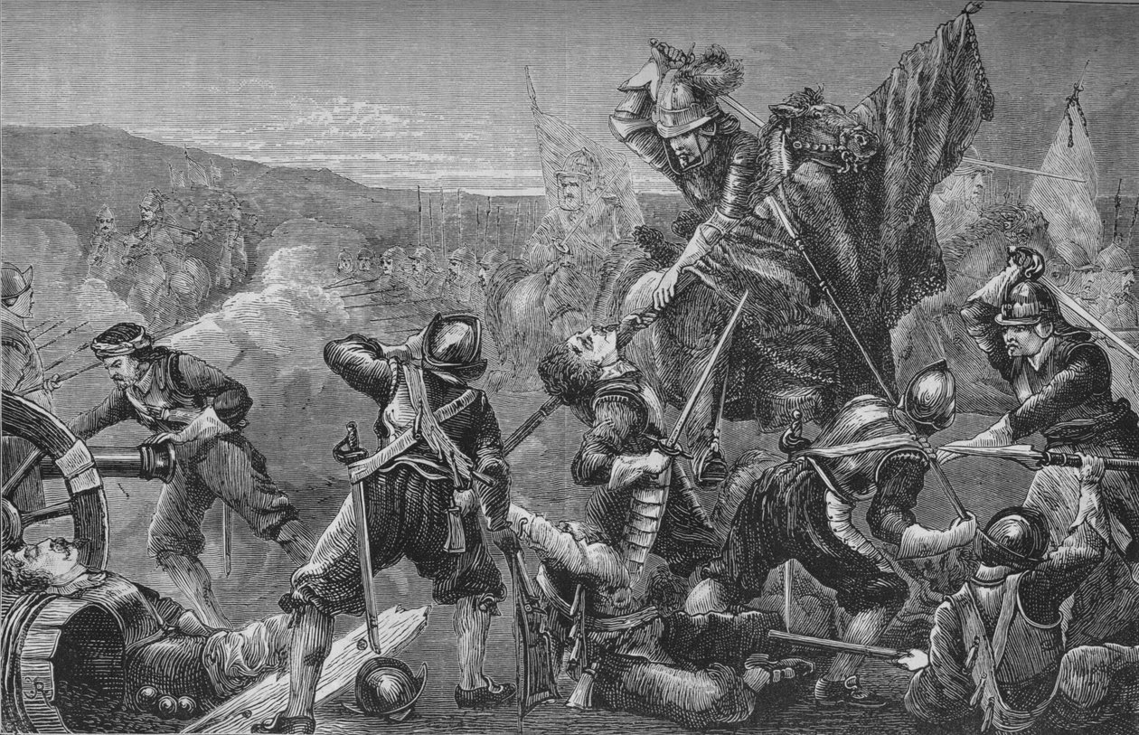 A Naseby-i csata, 1645. június 14., 1880 alkotó: Unbekannt