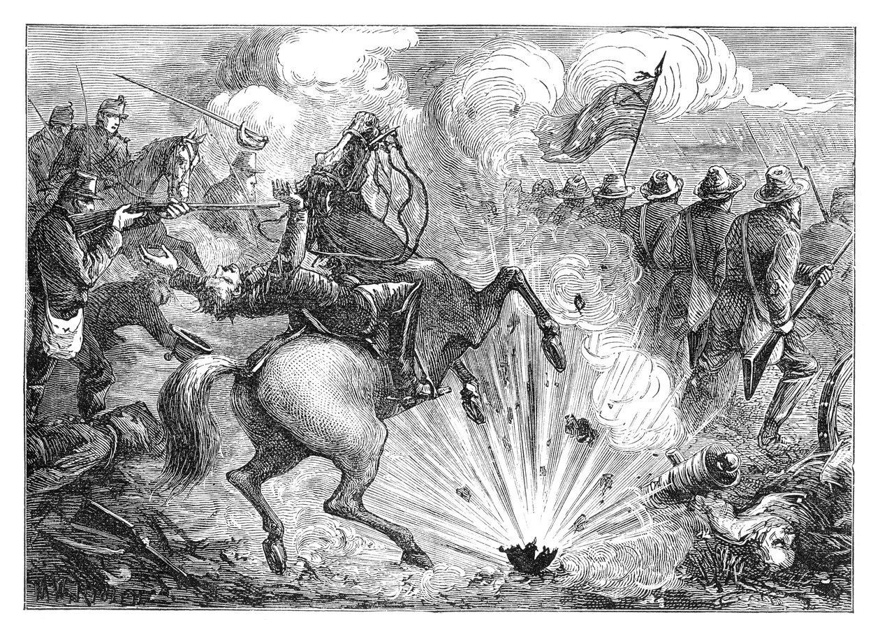 A pittsburgi partraszállási csata, 1862, 19. század vége alkotó: Unbekannt