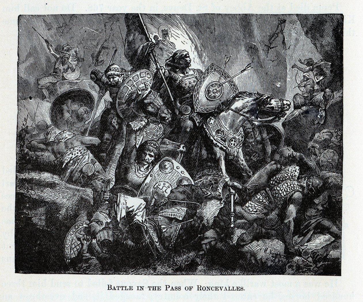 A roncevaux-i csata, 1882 alkotó: Unbekannt