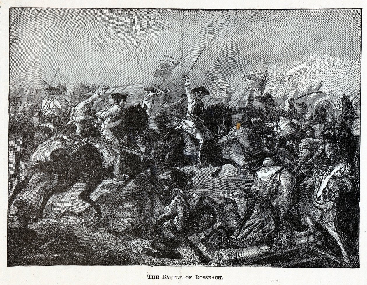 A rossbachi csata, 1882 alkotó: Unbekannt