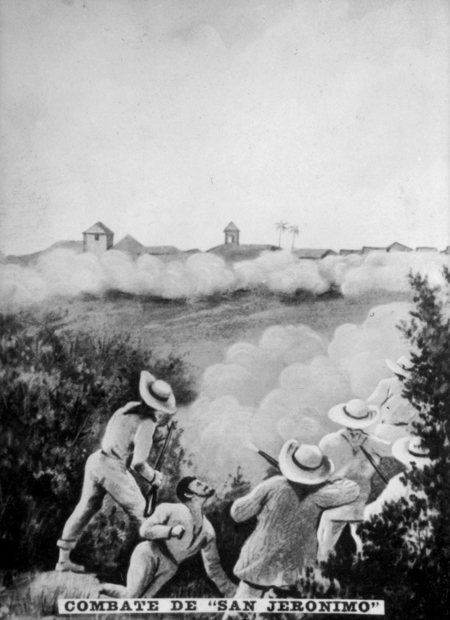 A San Geronimo-i csata, 1895, 1920-as évek alkotó: Unbekannt