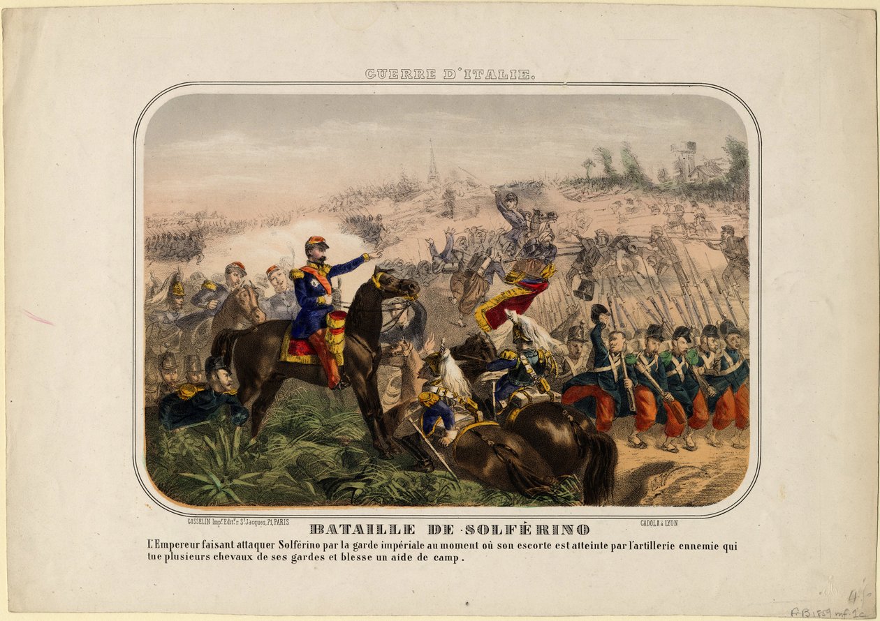 A solferinói csata, 1859 alkotó: Unbekannt