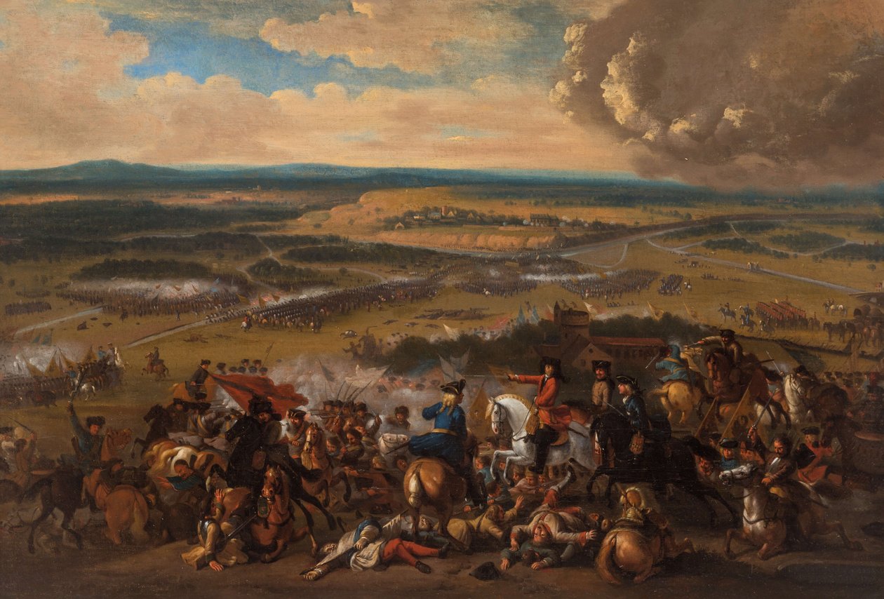 A speyerbachi csata 1700-as évek 1703. november 15-én. alkotó: Unbekannt