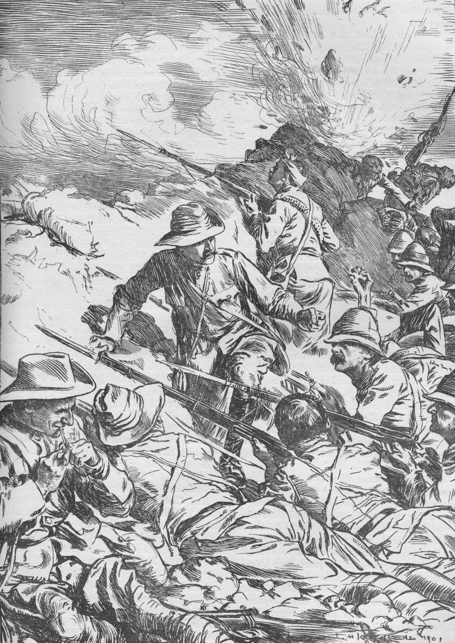 A Spion Kop-i csata, búr háború, Dél-Afrika, 1900 1906 alkotó: Unbekannt