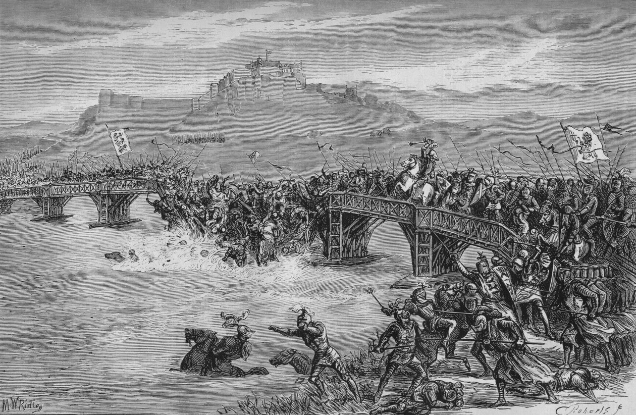 A Stirling-hídi csata, 1297. szeptember 11., 1880 alkotó: Unbekannt