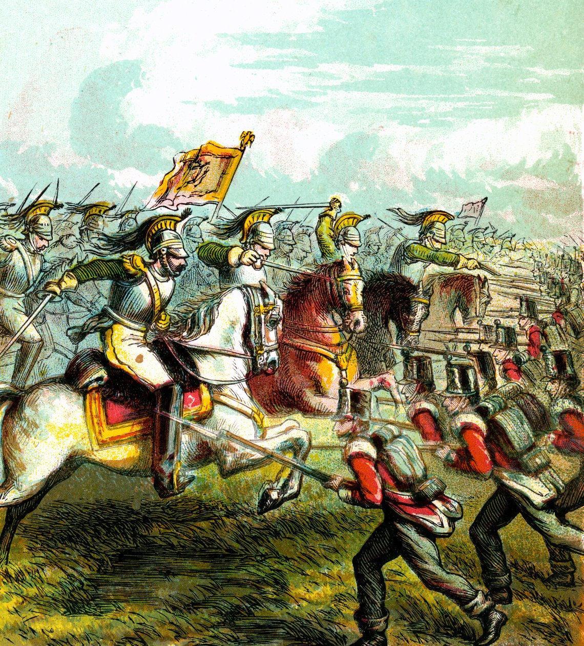 Waterloo-i csata, 1815, 1850-es évek alkotó: Unbekannt